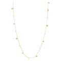 Una Angelic strandage Crystal pearl, Round cut, White, Gold-tone plated 5742380