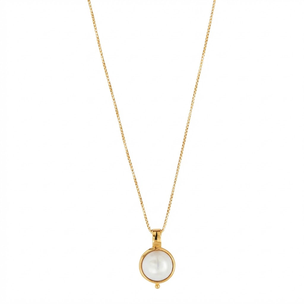 Garland Pearl Necklace - Gold