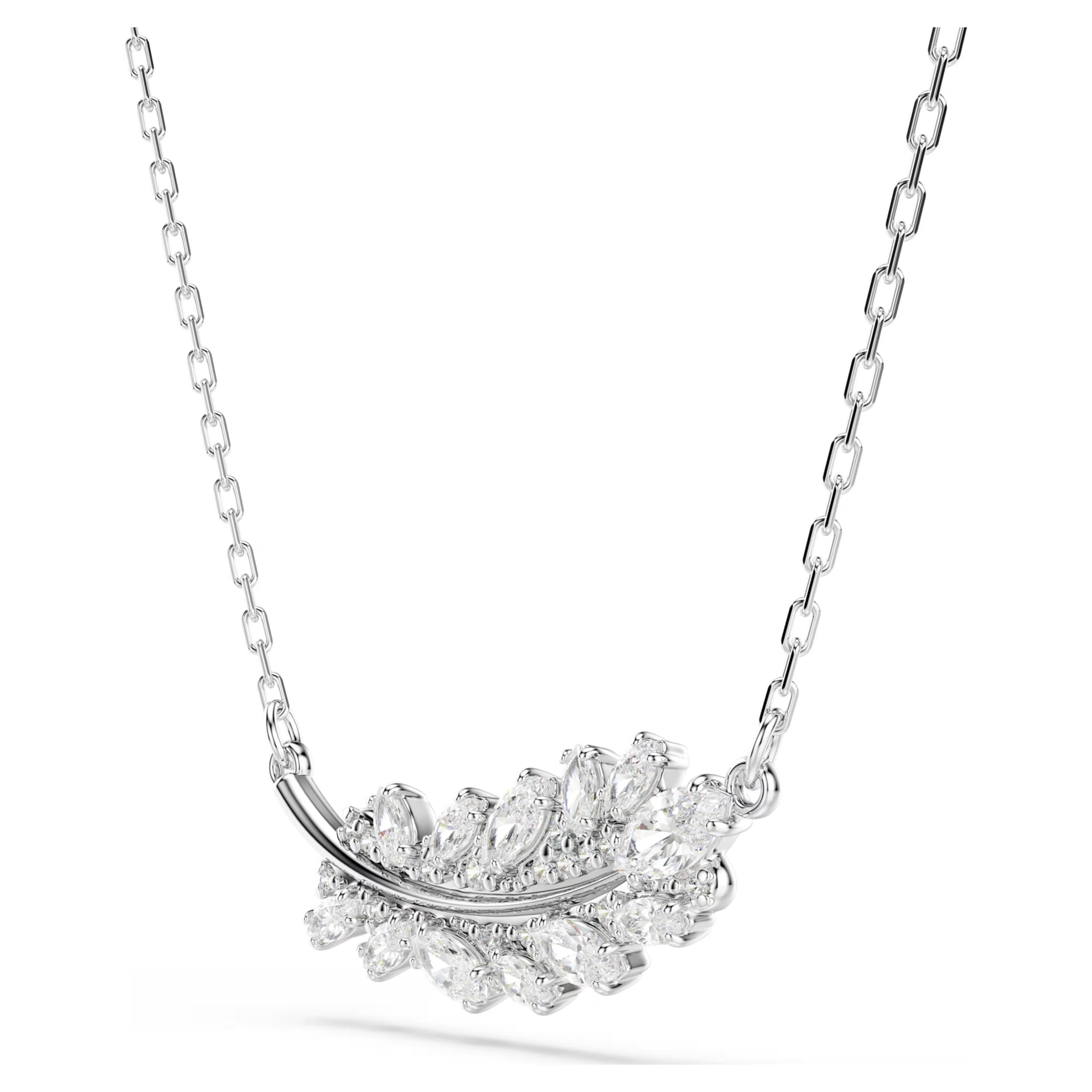 Vienna Mixed Cuts Feather Pendant Necklace 5756111