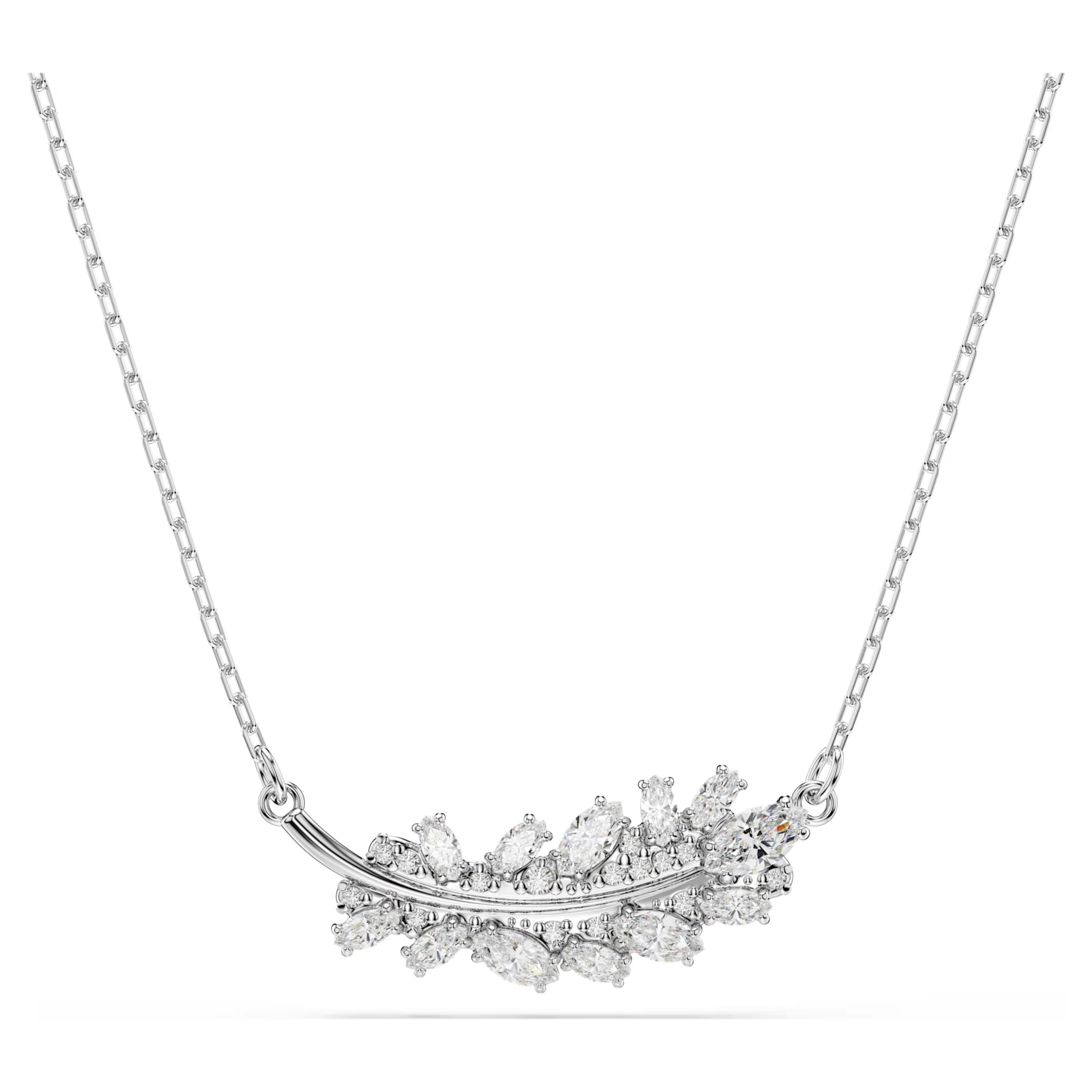 Vienna Mixed Cuts Feather Pendant Necklace 5756111