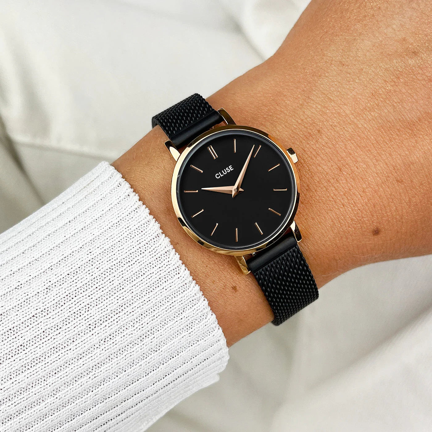 CLUSE - Boho Chic Petite Mesh Rose Gold Black/Black CW0101211004