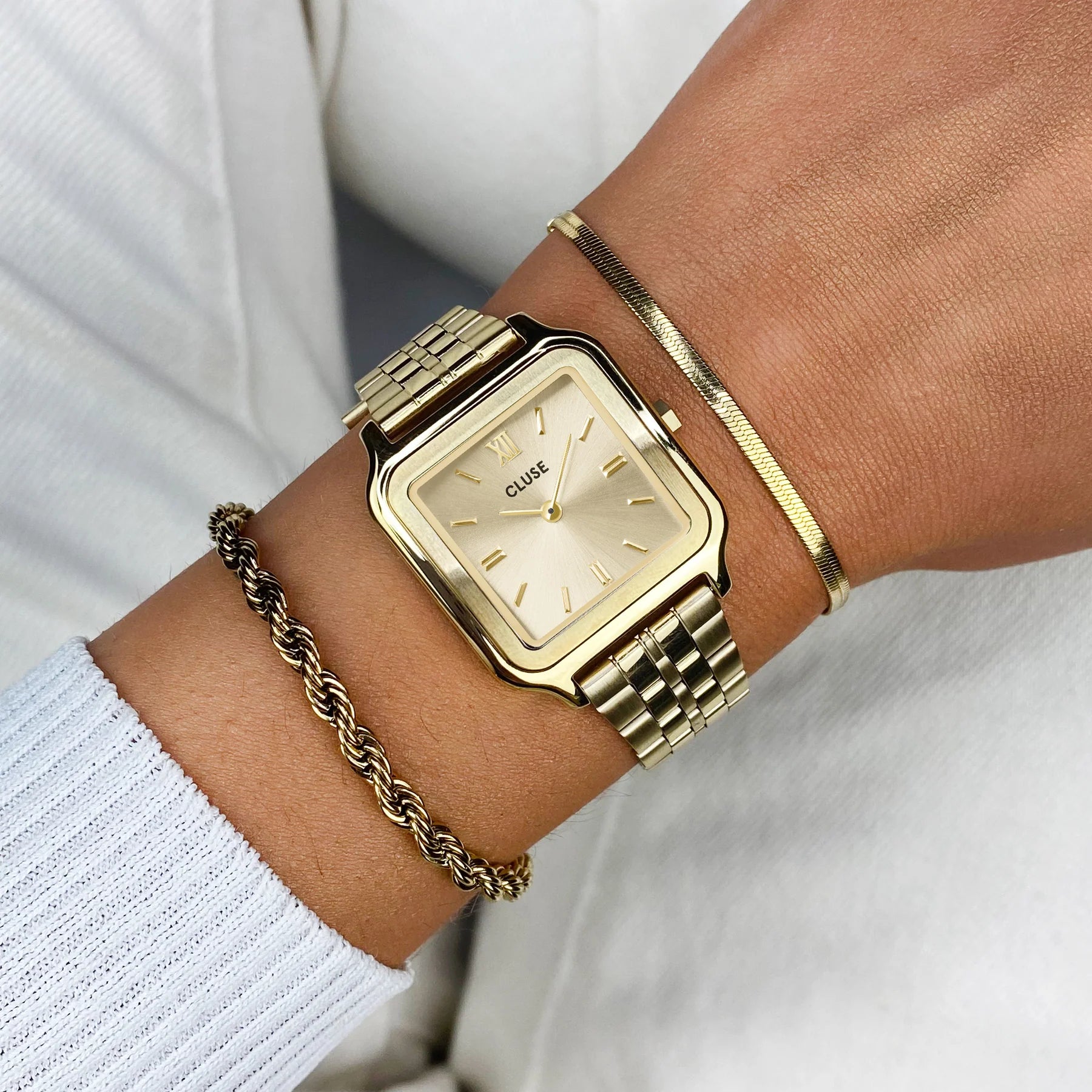 CLUSE - Gracieuse watch full gold link CW11902