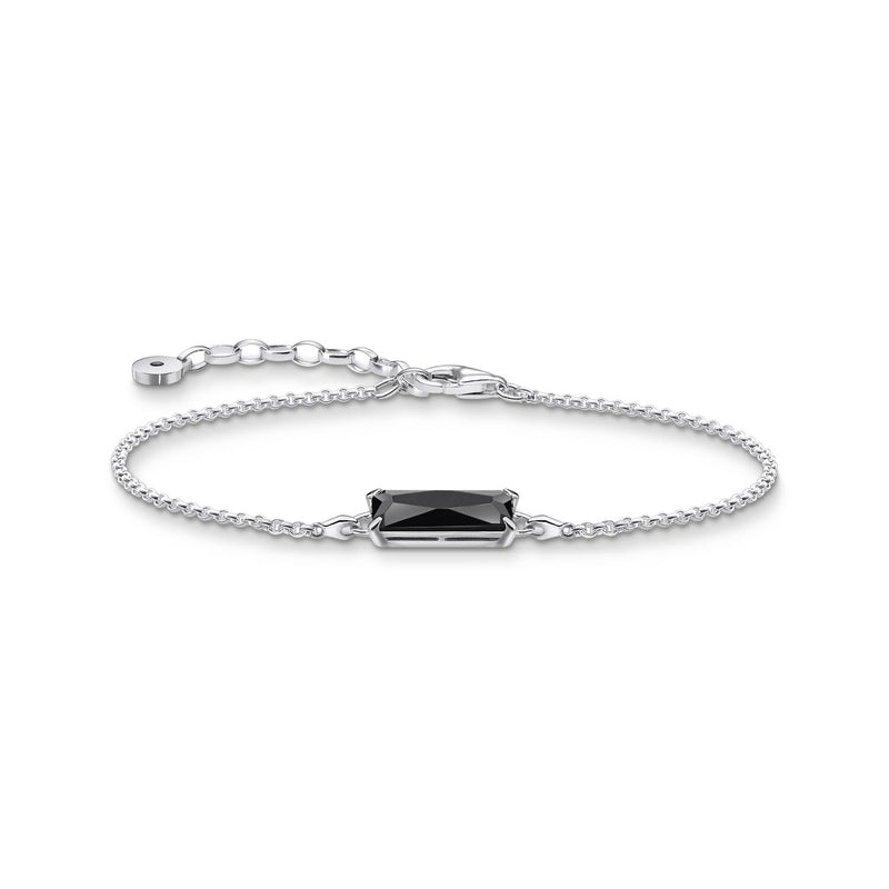 Silver bracelet for online men with stone