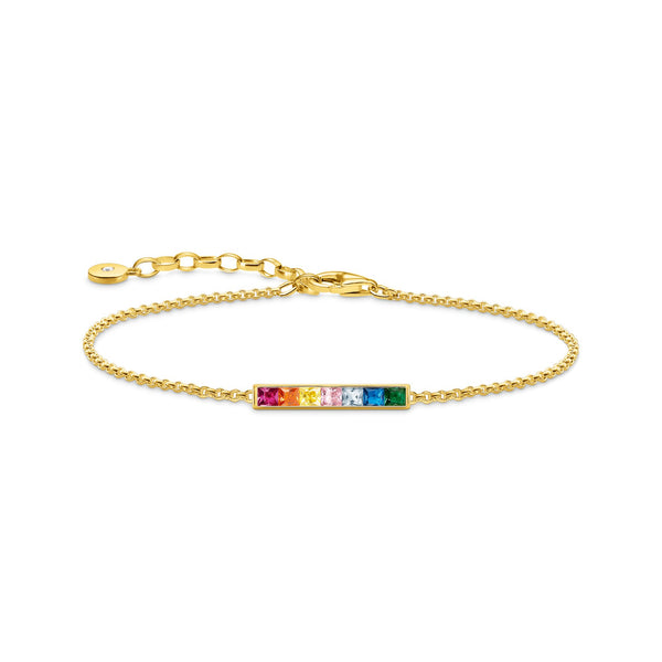 THOMAS SABO Bracelet colourful stones gold