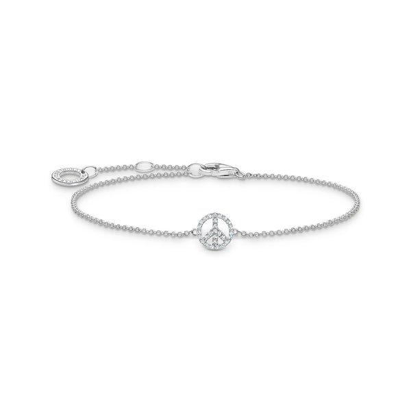 THOMAS SABO Bracelet peace with colourful stones silver