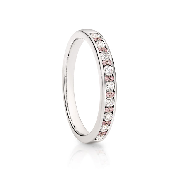 18ct White Gold 0.33ct Australian Pink Diamond Ring