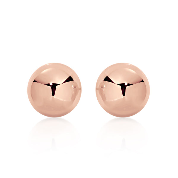 9ct Rose Gold 7mm Ball Studs