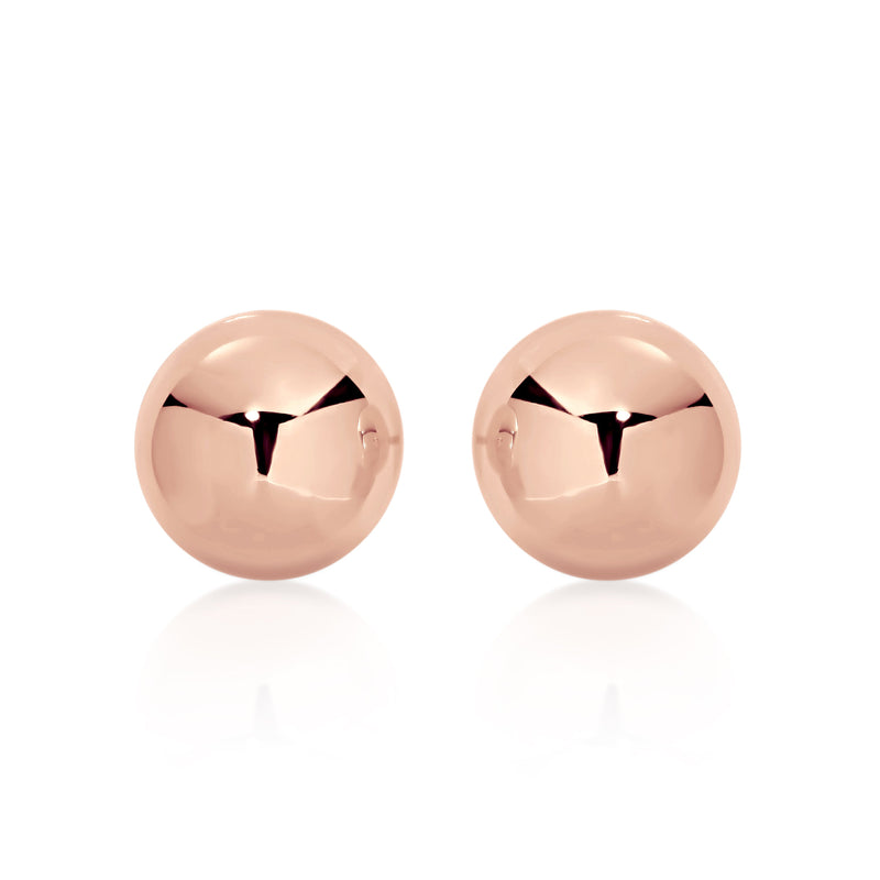 9ct Rose Gold 7mm Ball Studs