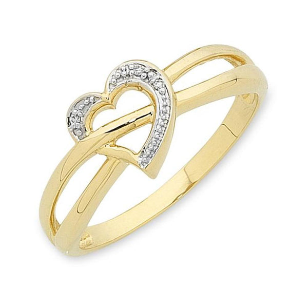 9Ct Gold Diamond Ring