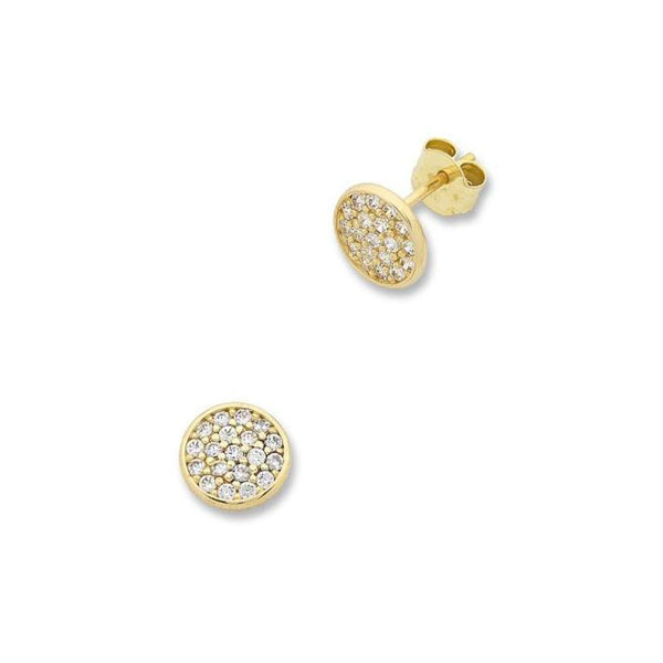 9Ct Gold Cubic Zirconia Studs