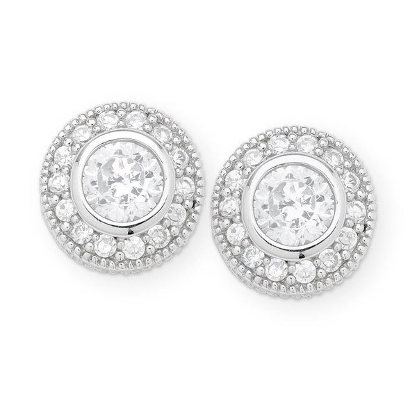 Sterling Silver Cubic Zirconia Earrings