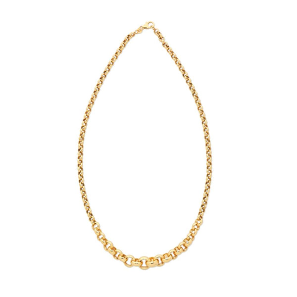 9Ct Gold Silver Filled Graduated Belcher Chain