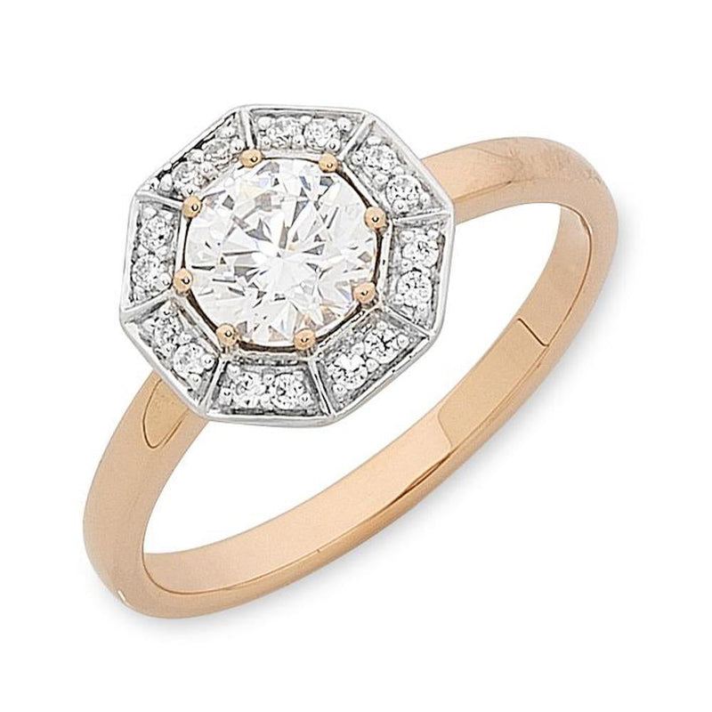 Rose gold and cubic shop zirconia rings