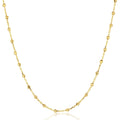 9ct yellow gold ball necklet