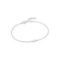 Ania Haie Silver Sparkle Emblem Chain Bracelet