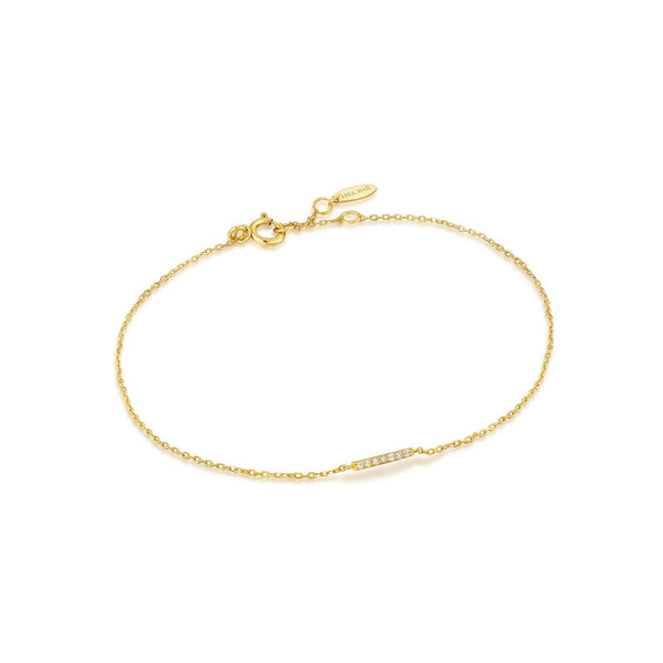 Ania Haie 14kt Gold Magma Diamond Bar Bracelet