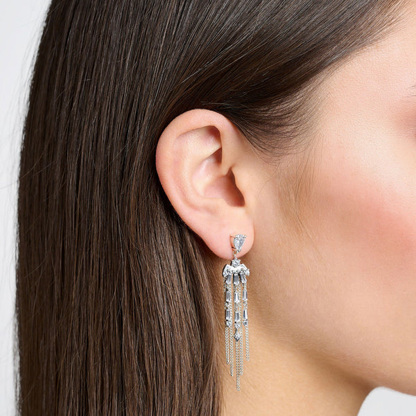 THOMAS SABO Earrings with winter sun rays silver