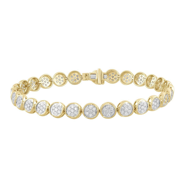 Bracelet with 2ct Diamonds in 9K Yellow Gold