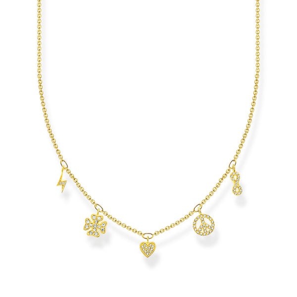 Thomas Sabo Necklace With Symbols Gold