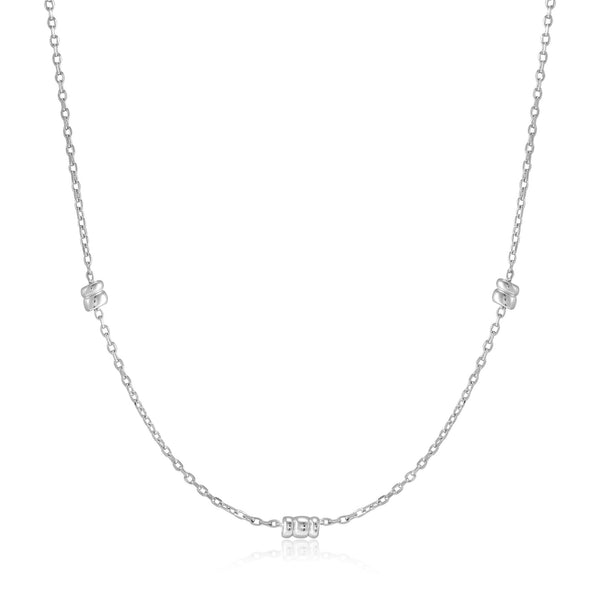 Ania Haie Silver Smooth Twist Chain Necklace