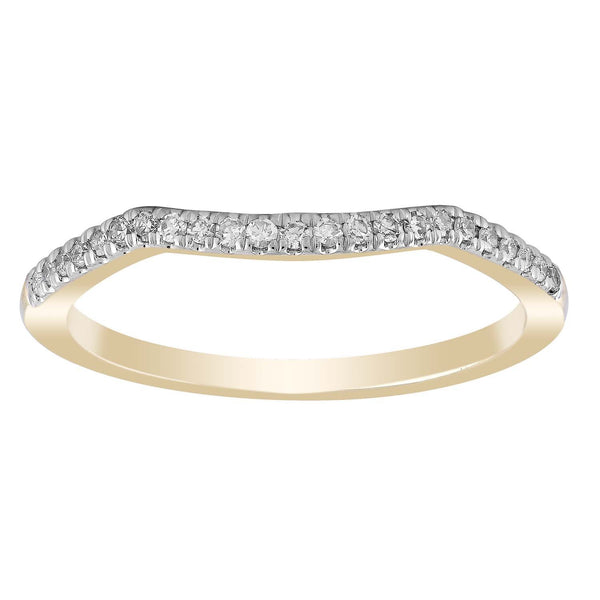 Ring with 0.12ct Diamond in 9K Yellow Gold