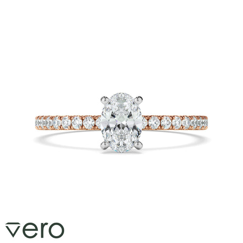 0.70ct Oval Cut Lab Grown Diamond Ring
