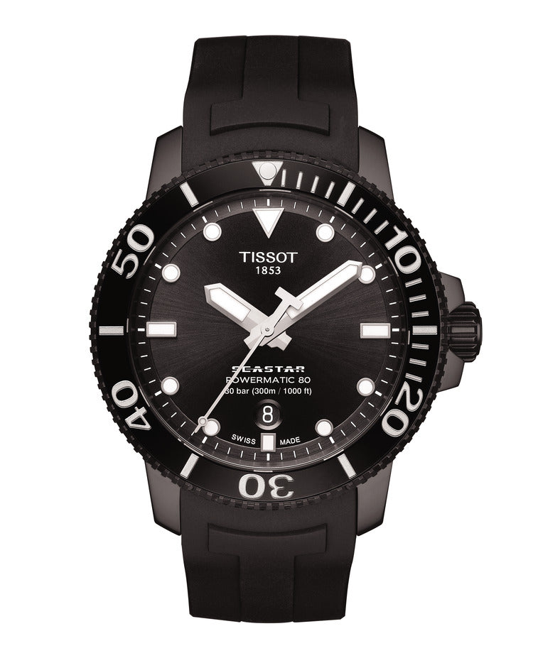 seastar/gr/a/black pvd/black/black dial T1204073705100