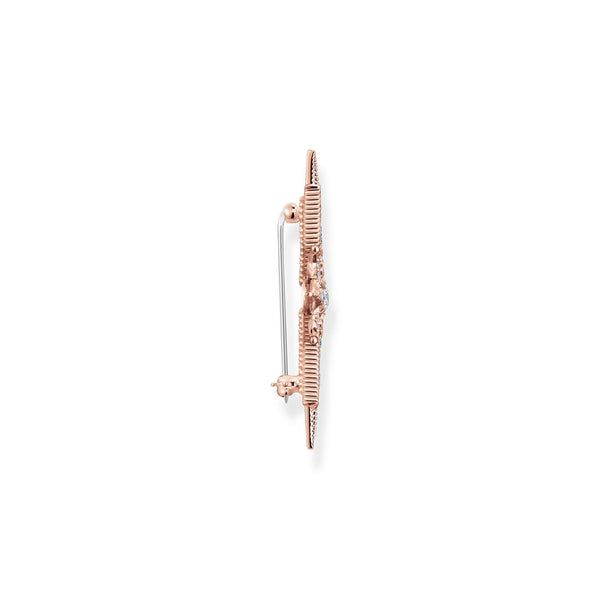 THOMAS SABO Brooch star with pink stones rose gold