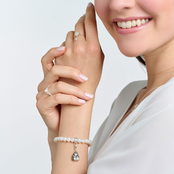 THOMAS SABO Charm bracelet pearls silver