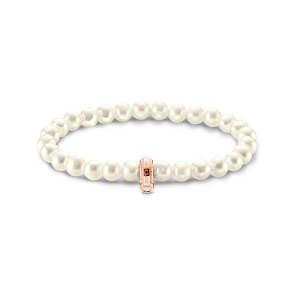 Bracelet with small heart pendant: Delicate & soft │ THOMAS SABO