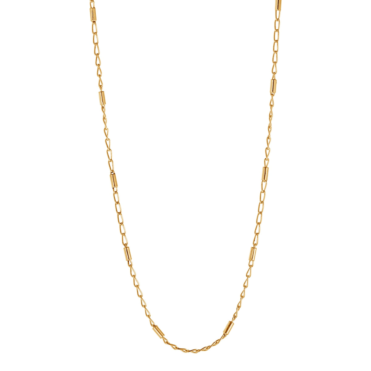 NAJO Rod & Link Yellow Gold Chain 45cm